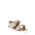 thumbnail image 1 of Wonder Nation Girls Raffia Platform Sandals, 1 of 6