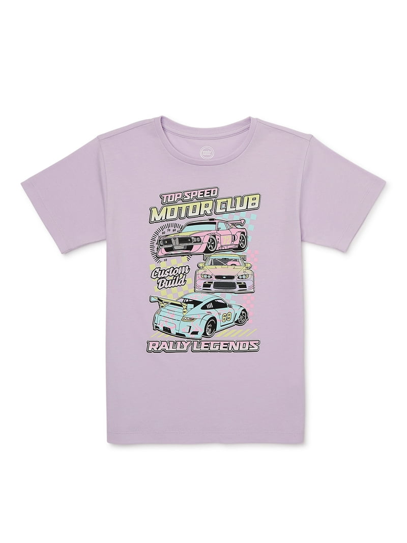 Wonder Nation Girls Rally Legends Graphic T-Shirt, Short Sleeve