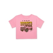 Wonder Nation Girls Retro Bronco, Crew Neck, Short Sleeve, Graphic T-Shirt, Sizes 4-18