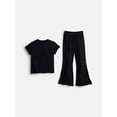 thumbnail image 1 of Wonder Nation Girls Rib Knit Top and Pants Set, 2-Piece, Sizes 4-18 & Plus, 1 of 3