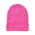 thumbnail image 1 of Wonder Nation Girls’ Ribbed Beanie Hat, Pink Confection, 1 of 3