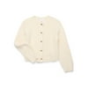 Wonder Nation Girls Ribbed Button Front Cardigan S