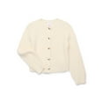 thumbnail image 1 of Wonder Nation Girls Ribbed Button Front Cardigan Sweater, Sizes 4-18 & Plus, 1 of 3