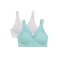 thumbnail image 1 of Wonder Nation Girls Ribbed V-Neck Bra, 2-Pack, Sizes (XS-XL), 1 of 3