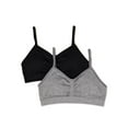 thumbnail image 1 of Wonder Nation Girls' Ruched Bra, 2 Pack, 1 of 2