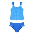 thumbnail image 1 of Wonder Nation Girls Ruffle Tankini Swimsuit, 2-Piece, Sizes 4-16, 1 of 3