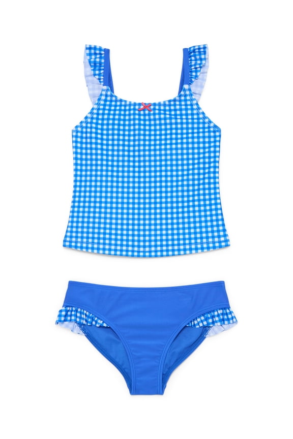 Girls Ruffle Tankini Swimsuit, 2-Piece, Sizes 4-18