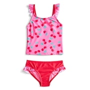 Girls Ruffle Tankini Swimsuit, 2-Piece, Sizes 4-18