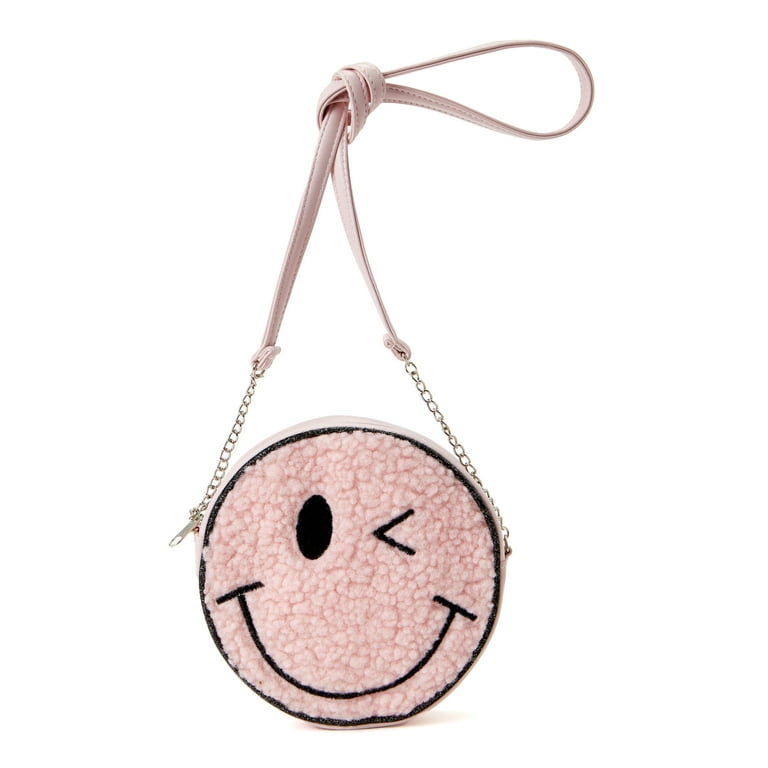 Wonder Nation Girls S miley Icon Crossbody Bag