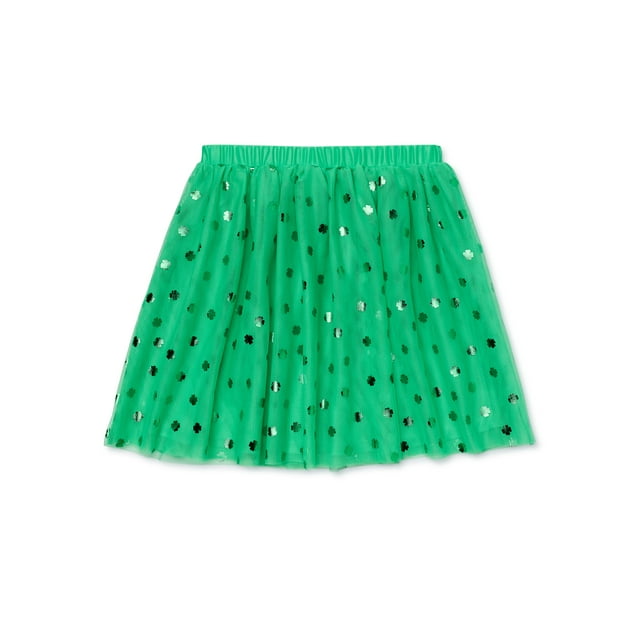 Wonder Nation Girls Saint Patrick's Day Mesh Skirt, Sizes 4-18 ...