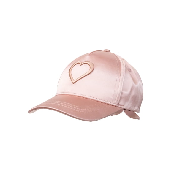 Wonder Nation Girls Satin Heart Baseball Hat One Size Fits Most
