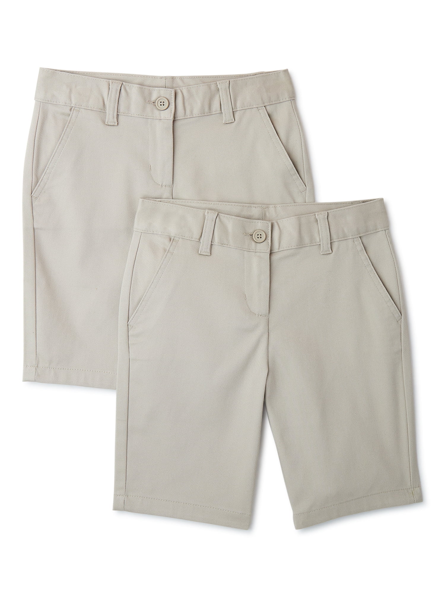 Wonder Nation Junior Stretch Twill Bermuda Shorts Sizes 3-15 Wonder Nation Junior Stretch Twill Bermuda Shorts Sizes 3-15