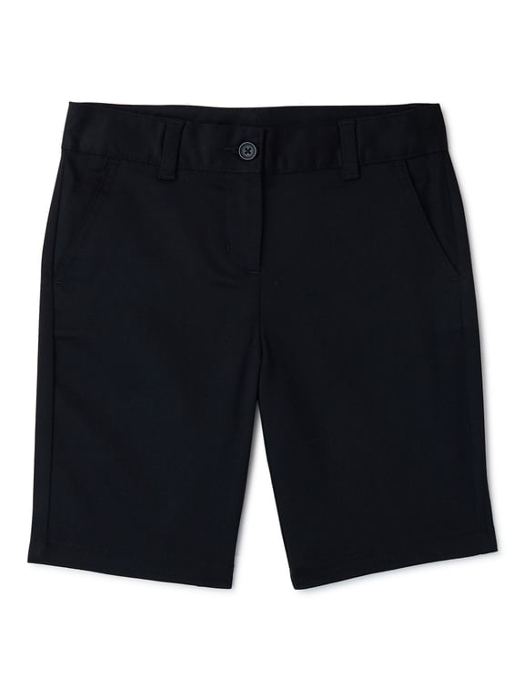 Girls School Uniform Bermuda Shorts, Sizes 4-16 & 8-20 Plus