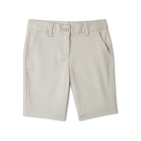 Girls School Uniform Bermuda Shorts, Sizes 4-16 & 8-20 Plus