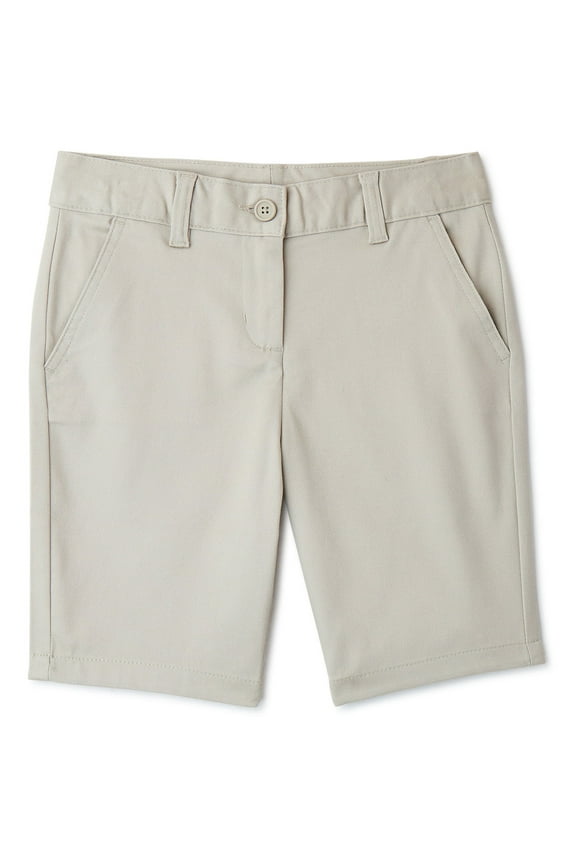 Girls School Uniform Bermuda Shorts, Sizes 4-16 & 8-20 Plus