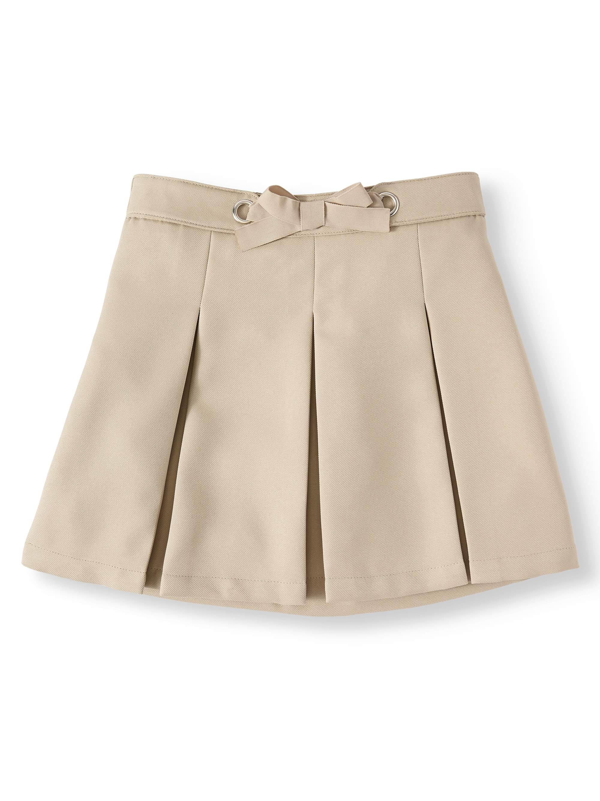 Wonder Nation Girls School Uniform Bow Scooter Skirt, Sizes 4-16 & Plus - image 1 of 3