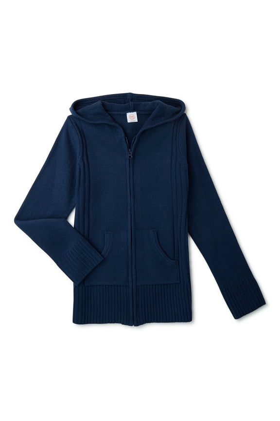 Girls School Uniform Hooded Sweater, Sizes 4-18