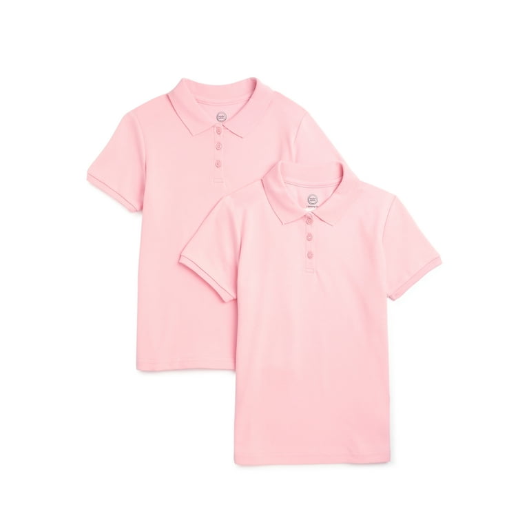 Girls uniform polo shirts top