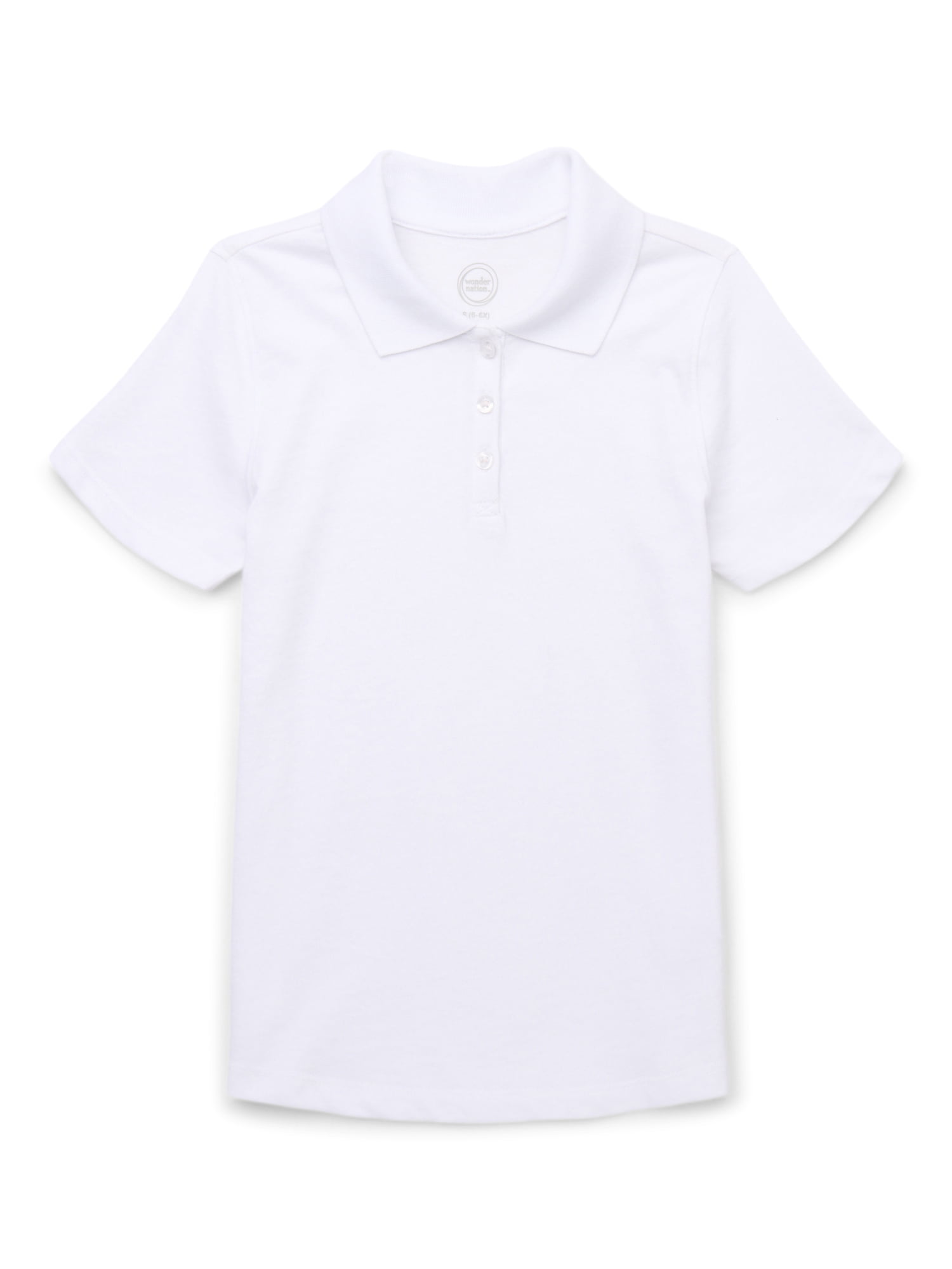 Wonder Nation Girls School Uniform Short Sleeve Jersey Polo