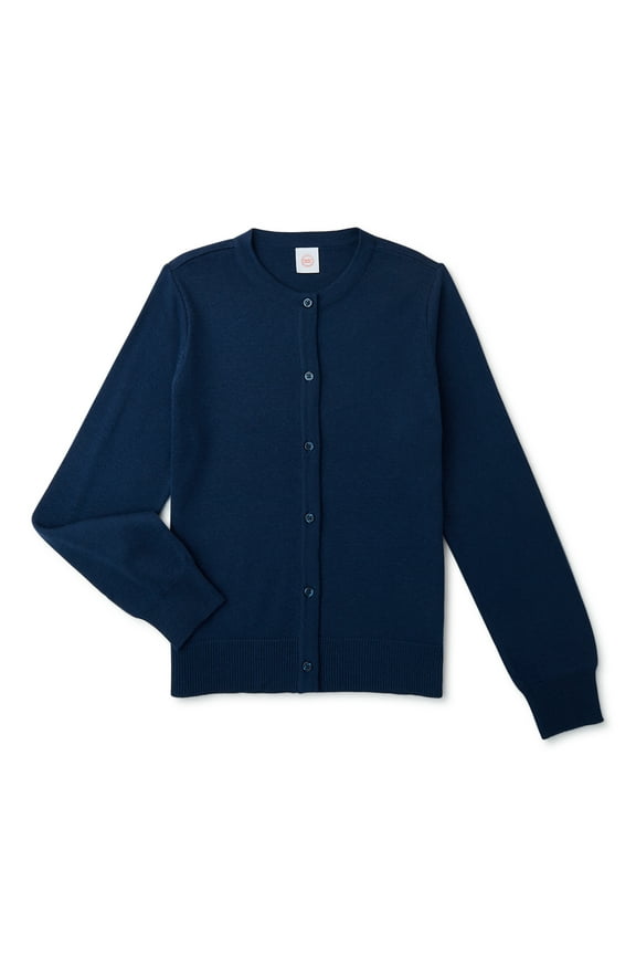 Girls School Uniform Knit Cardigan Sweater, Sizes 4-18