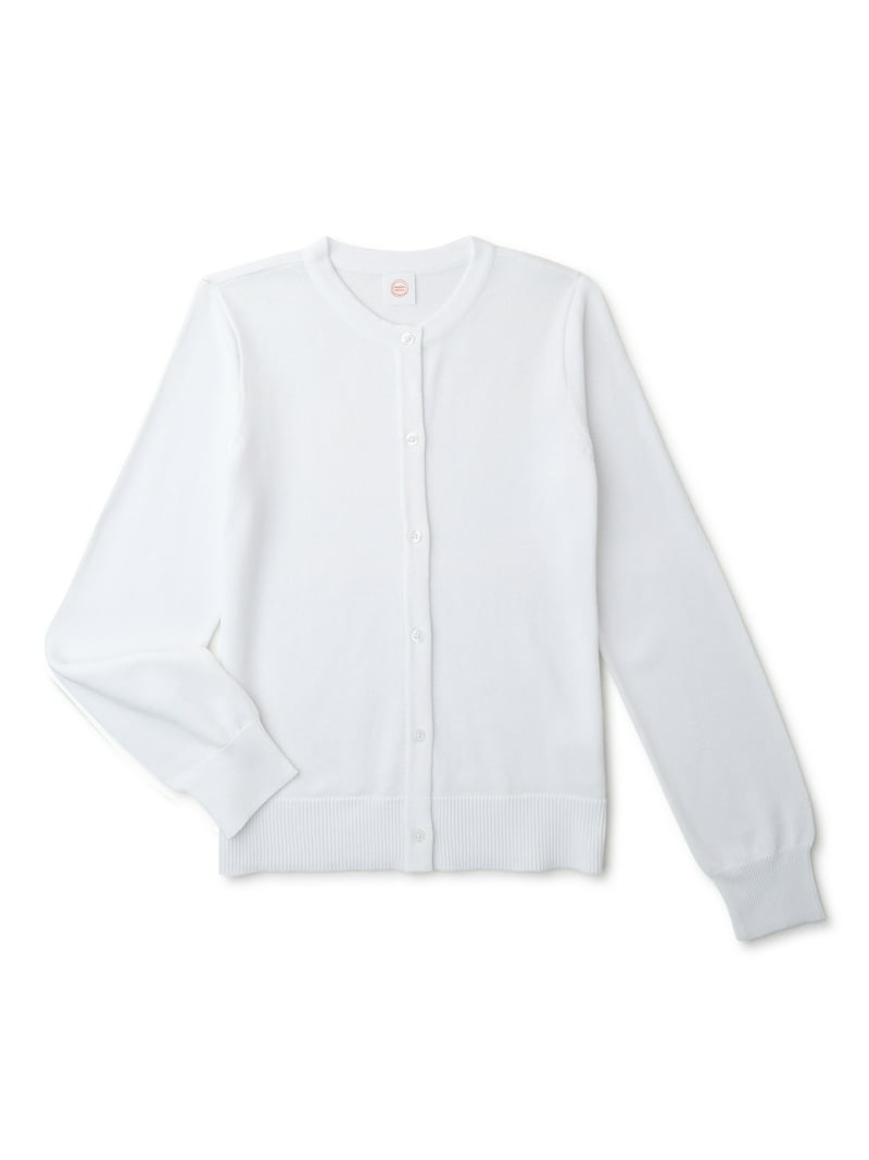 Wonder Nation Girls School Uniform Knit Cardigan - Walmart.com