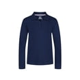 thumbnail image 1 of Wonder Nation Girls Long Sleeve Polo Shirt, Sizes XS-XXL, 1 of 6