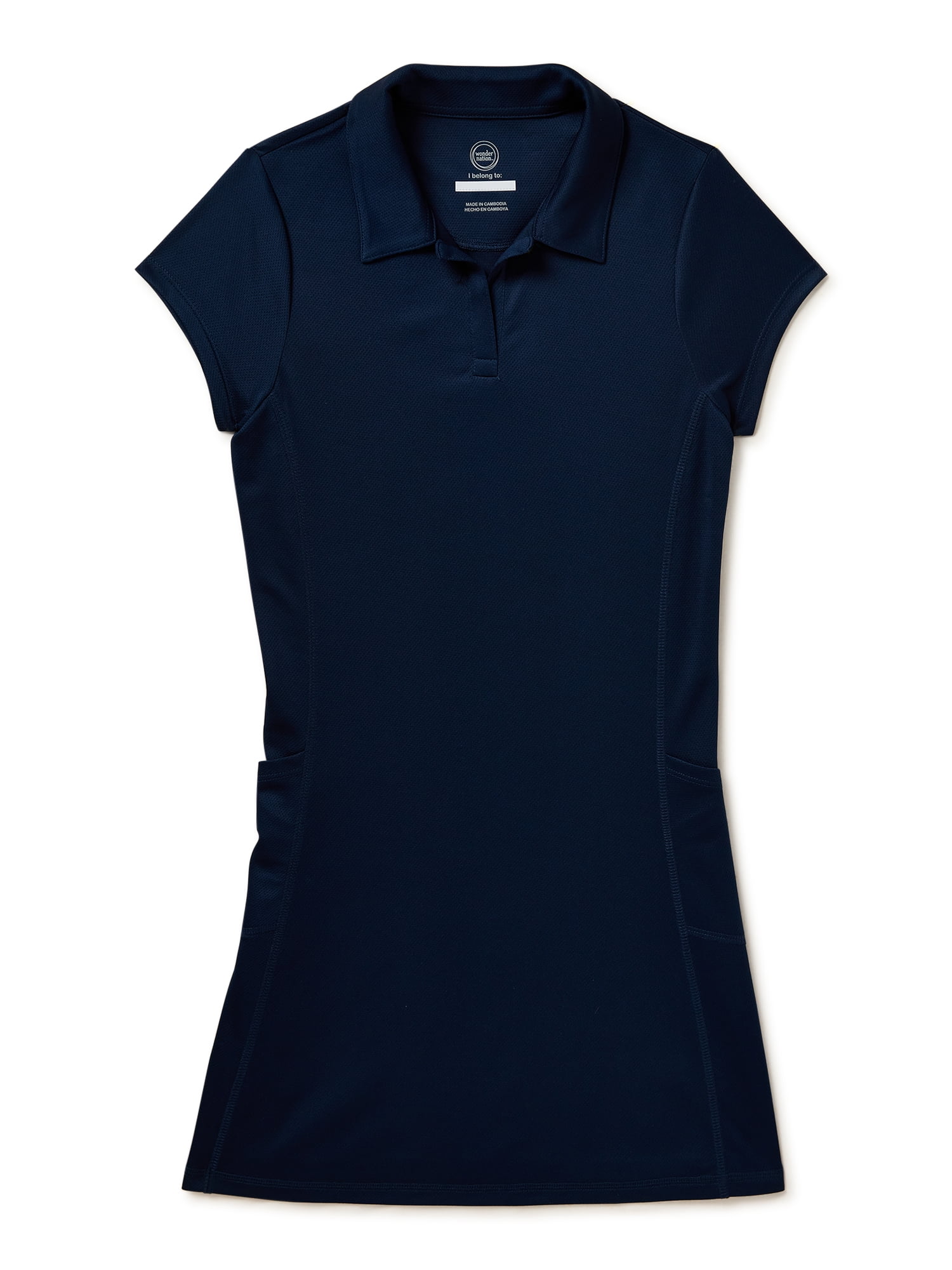  Women's Zipper Collar Sleeveless Polo Shirt Dress Golf Tennis  Workout Short Athletic Dress with Built in Shorts and Pockets Blue :  Clothing, Shoes & Jewelry