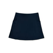 Wonder Nation Girls School Uniform Performance Scooter with Pockets, Sizes 4-16