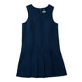 thumbnail image 1 of Wonder Nation Girls School Uniform Pleated Ruffle Jumper Dress, Sizes 4-16 & 8-20 Plus, 1 of 3