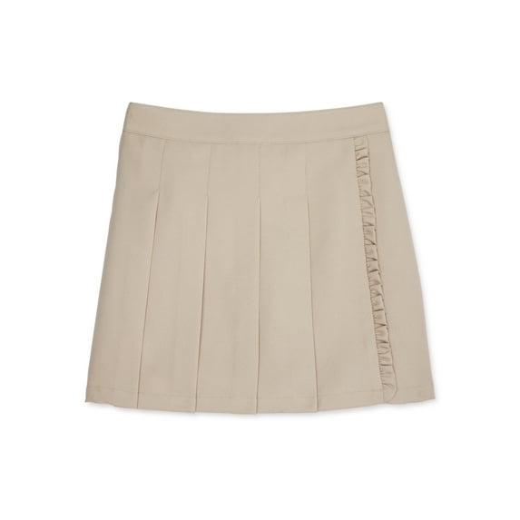 Wonder Nation Girls School Uniform Pleated Ruffle Scooter Skirt, Sizes 4-18 & Plus