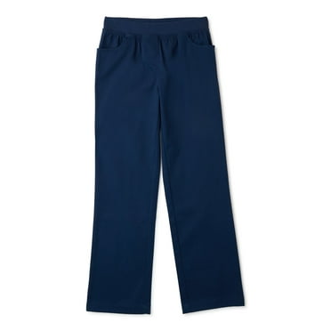 Wonder Nation Girls School Uniform Pull On Pants, Sizes 4-16 & Plus