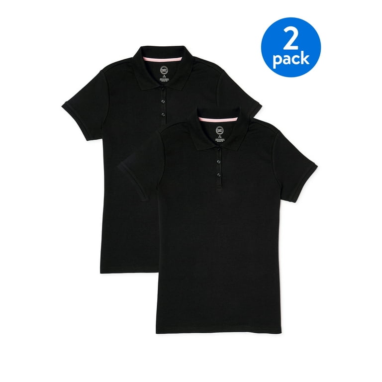 Girls black polo outlet shirt