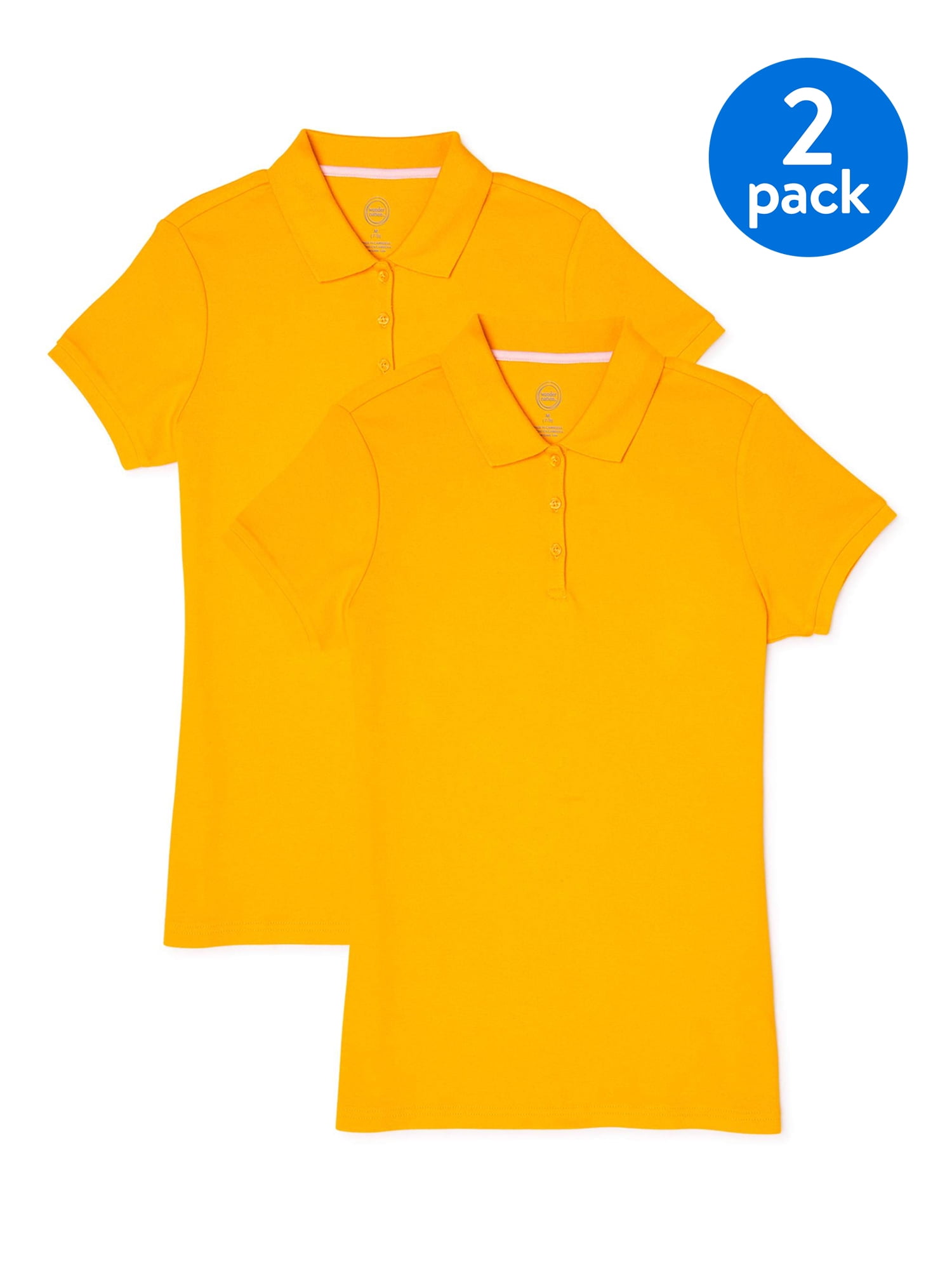 Girls gold top polo shirts