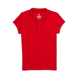 Justice Girls Short Sleeve Polo Shirt Cotton Polo - Walmart.com