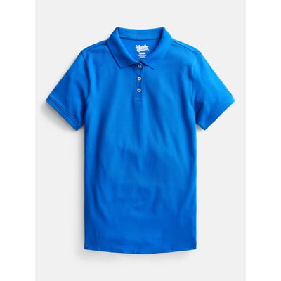 Wonder Nation Girls School Uniform Pique Polo Shirt