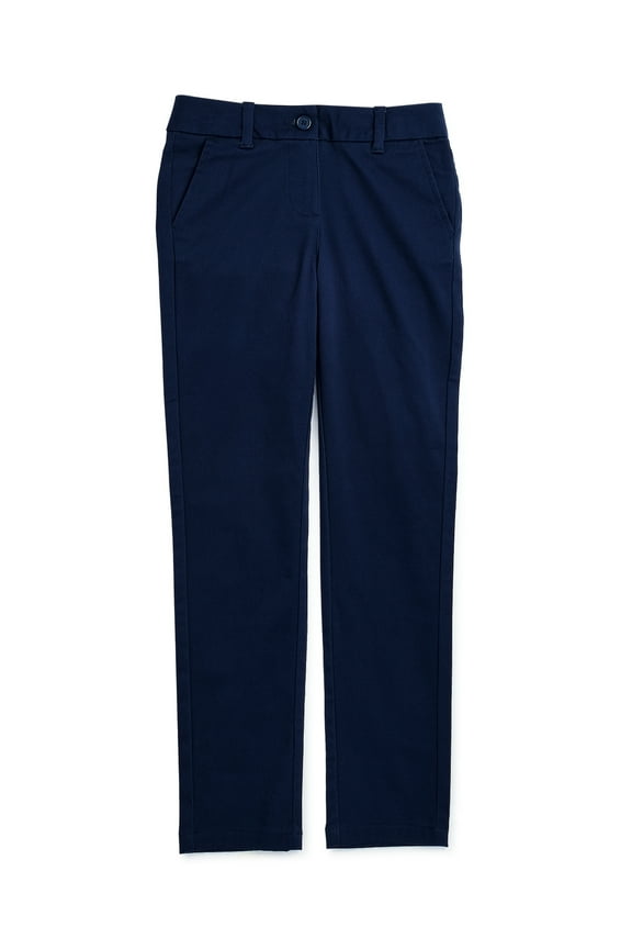 Girls School Uniform Skinny Pants, Sizes 4-20 & Plus