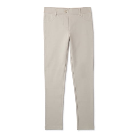 Girls School Uniform Stretch Ponte Knit Leggings, Sizes 4-16 & 8-20 Plus