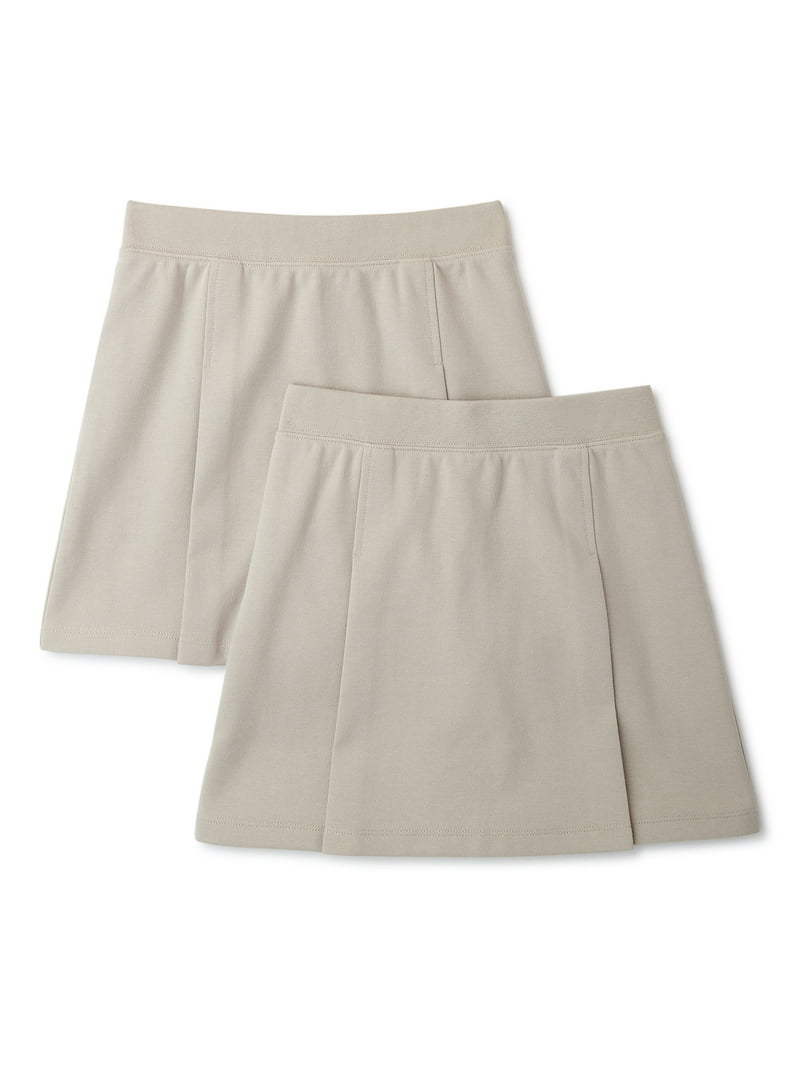 【WONDER WONDER】Fuzzy High Teen Black Pleats Skirt Wonder Nation Girls School Uniform Pleated Ruffle Scooter