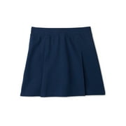 Wonder Nation Girls School Uniform Stretch Ponte Knit Scooter Skirt, Sizes 4-16 & Plus
