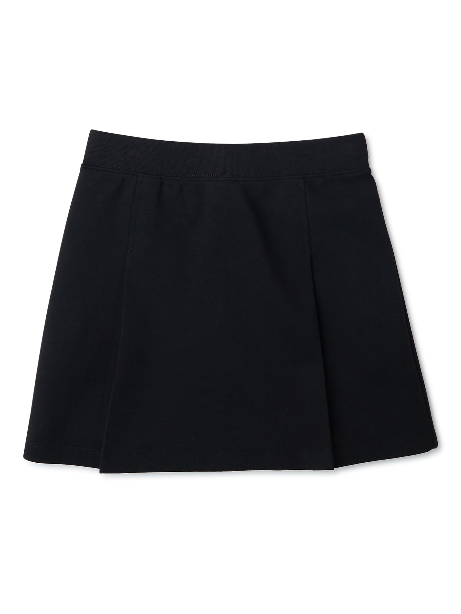 Wonder Nation Girls School Uniform Stretch Ponte Knit Scooter Skirt, Sizes 4-16 & 8-18 Plus
