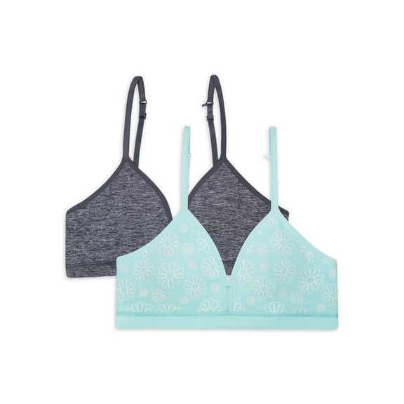 Wonder Nation Girls Seamless Bra, 2-Pack, Sizes S-XXL