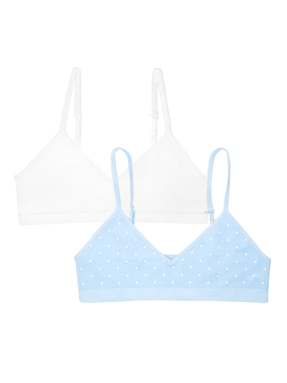 Girls Seamless Bra, 2-Pack, Sizes XS-XXL