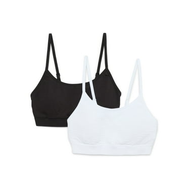 Wonder Nation Girls Seamless Bralette, 2-Pack, Sizes XS-XXL