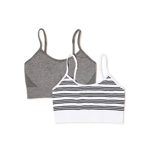 Girls Seamless Cami Bra, 2-Pack, Sizes XS-XXL