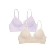 Wonder Nation Girls Seamless Longline Bras, 2-Pack, Sizes 30A-38A