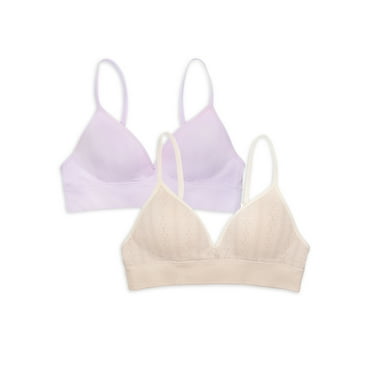Wonder Nation Girls Seamless Longline Bras, 2-Pack, Sizes 30A-38A