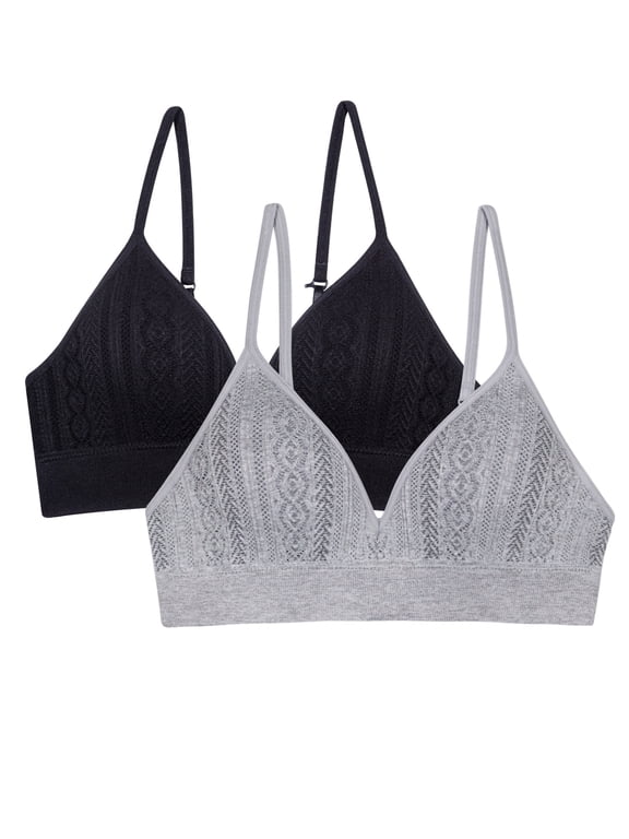 Girls Structured Bra 2-Pack, Sizes 30A -38A