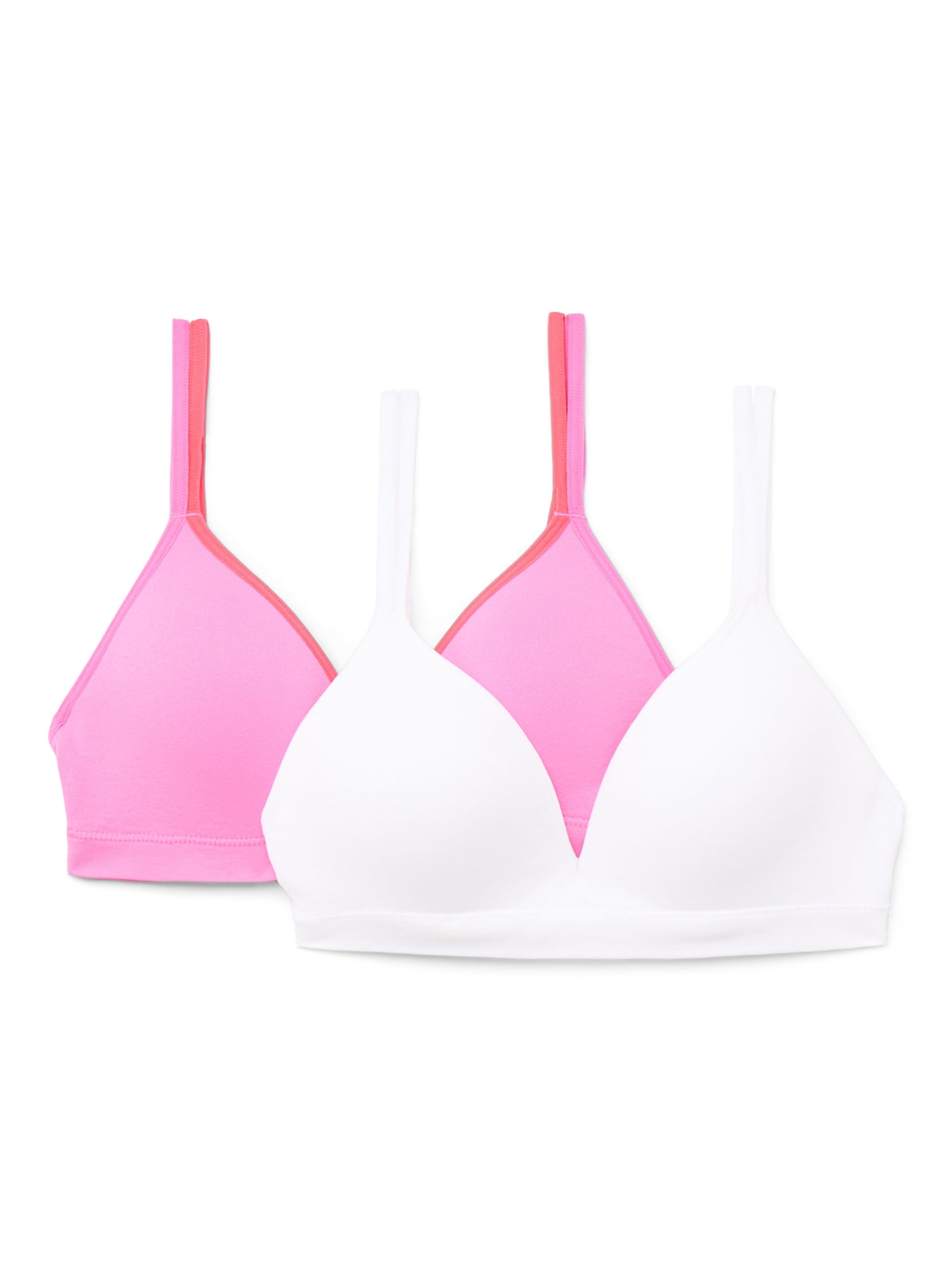 Wonder Nation Girls Seamless T-Shirt Bra, 2-Pack, Sizes 30-38