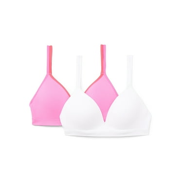 Wonder Nation Girls Seamless T-Shirt Bra, 2-Pack, Sizes 30-38