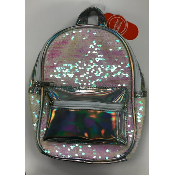 Wonder Nation Girls Sequin Mini Backpack